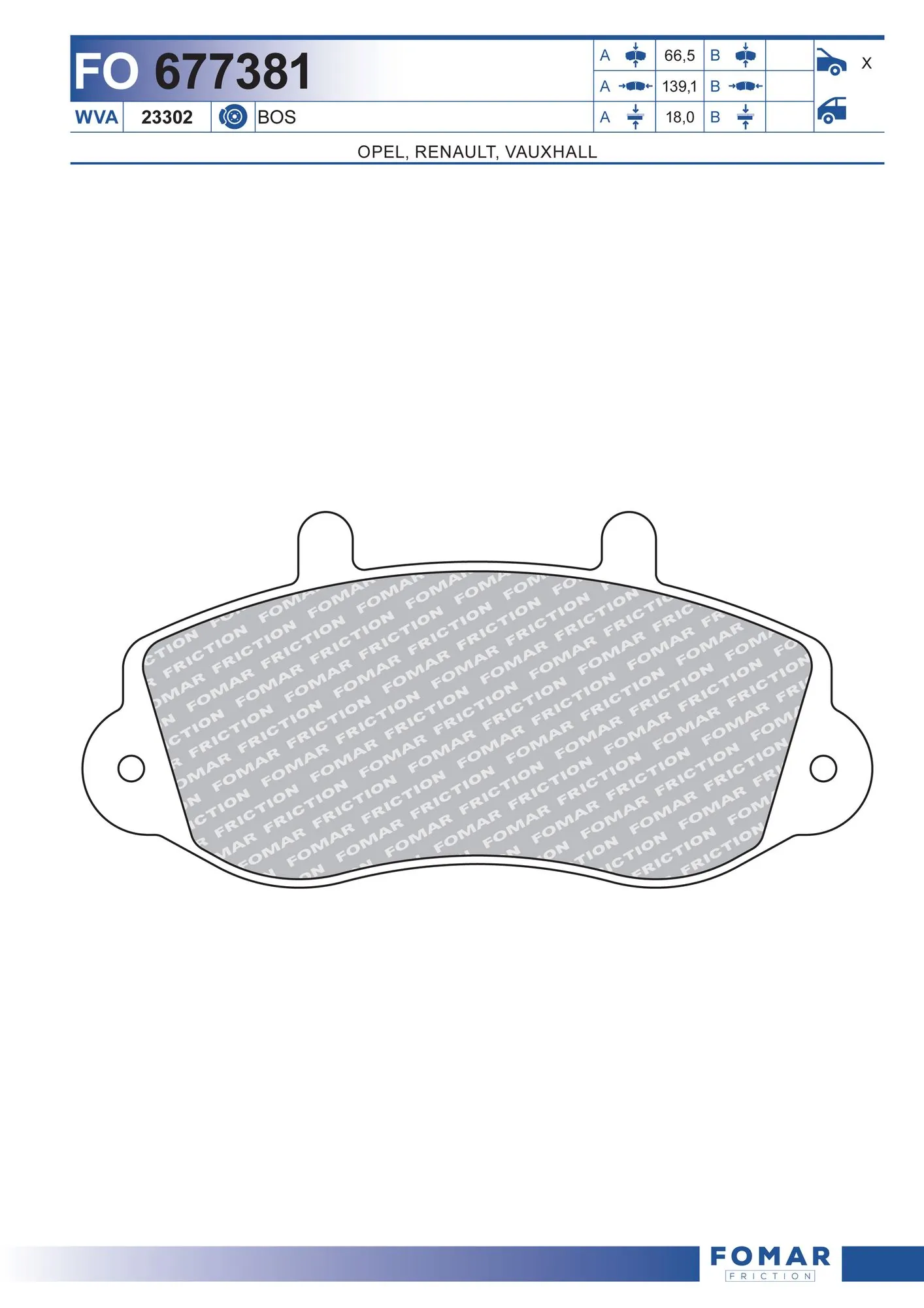 Brake Pad Set, disc brake